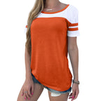 Damen Sportliches Kurzarmshirt R&B