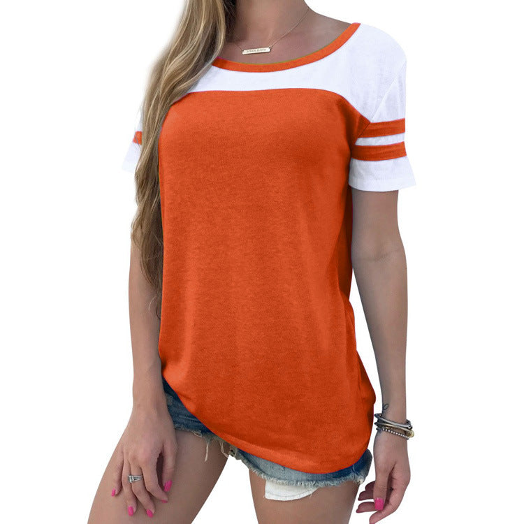Damen Sportliches Kurzarmshirt R&B