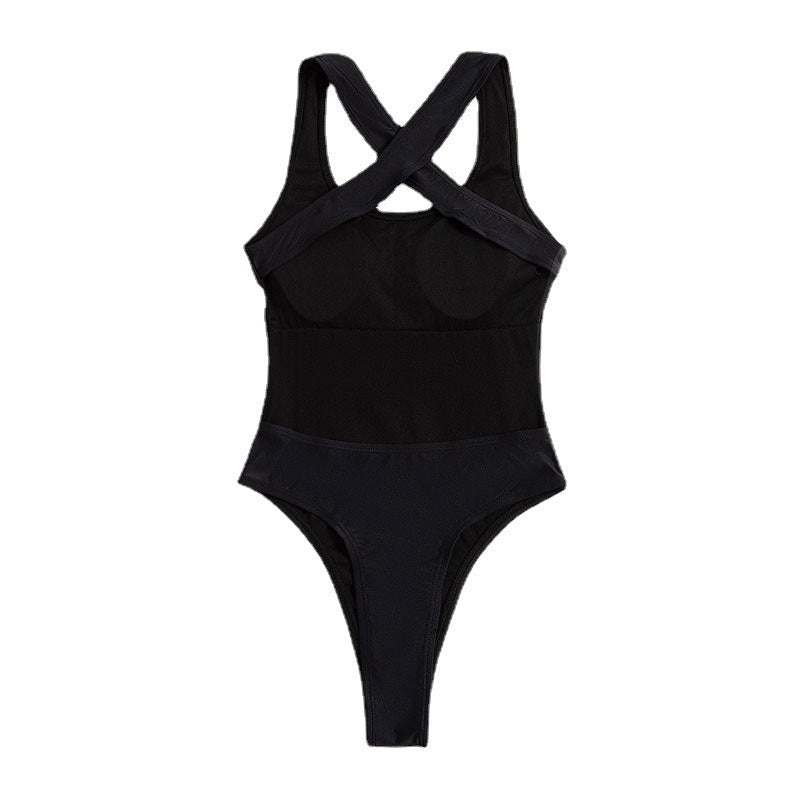 Damen Sportlicher Einteiler Badeanzug
