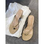 Damen elegante Zehentrenner Sandalen mit schickem Riemendesign R&B