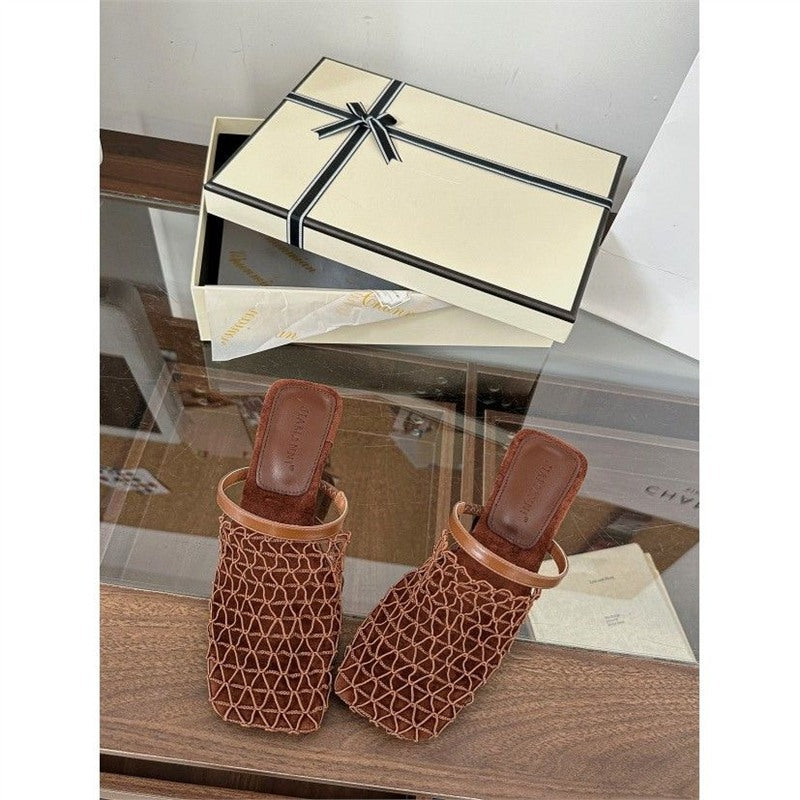Damen Mules mit modernem Netzdesign R&B