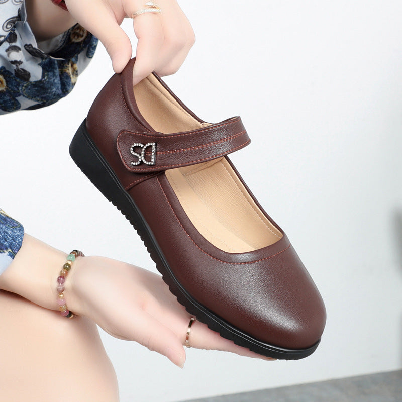 Damen elegante Mary Jane Schuhe mit modischem Riemen und bequemem Blockabsatz R&B