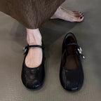 Damen elegante Ballerinas mit modischem Riemchen und dekorativem Schmuckdetail R&B