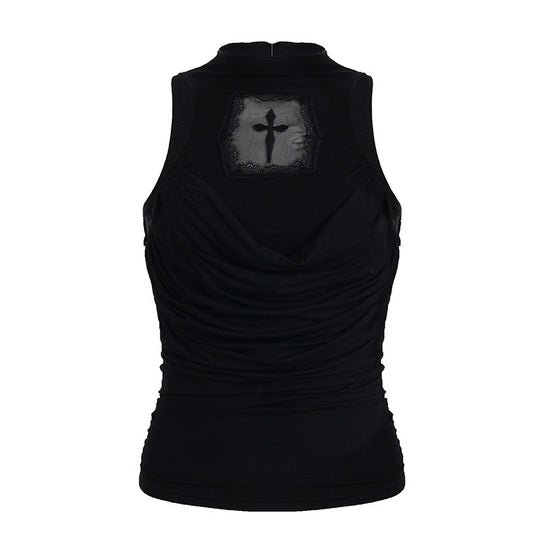 Damen elegantes Tanktop mit verspieltem Rückendetail R&B