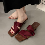 Damen Elegante Riemensandaletten mit kunstvollem Knoten-Design R&B
