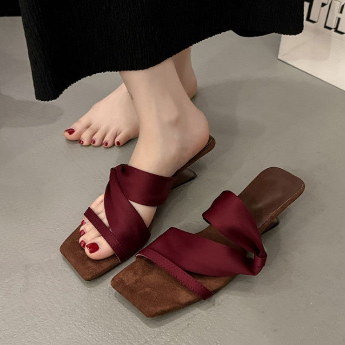Damen Elegante Riemensandaletten mit kunstvollem Knoten-Design R&B