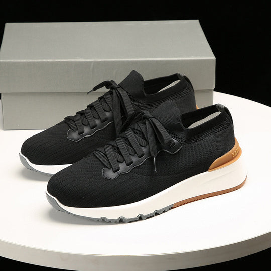 Damen Sportliche Lauf-Sneaker mit atmungsaktivem Obermaterial und dämpfender Sohle von R&B