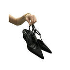 Damen schicke Slingback Pumps mit modischem Keilabsatz R&B