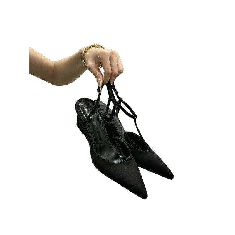 Damen schicke Slingback Pumps mit modischem Keilabsatz R&B