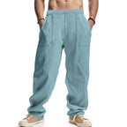 Herren lässige Cargo-Hose aus leichtem, atmungsaktivem Material mit verstellbarem Kordelzug R&B