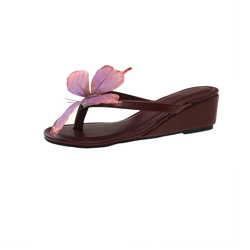 Damen elegante Mules mit floralem Design und komfortablem Absatz R&B