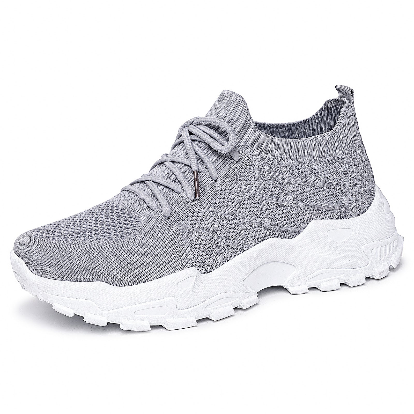 Damen Sportliche Knit Sneakers mit rutschfester Sohle R&B