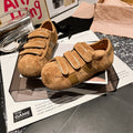 Damen Sneaker mit praktischem Klettverschluss und hochwertigem Wildleder R&B