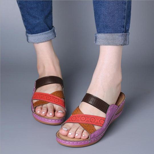 Damen Bequeme und modische Clogs mit atmungsaktiven Einsätzen R&B