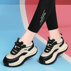 Damen trendige Plattform-Sneaker mit dämpfender Sohle R&B
