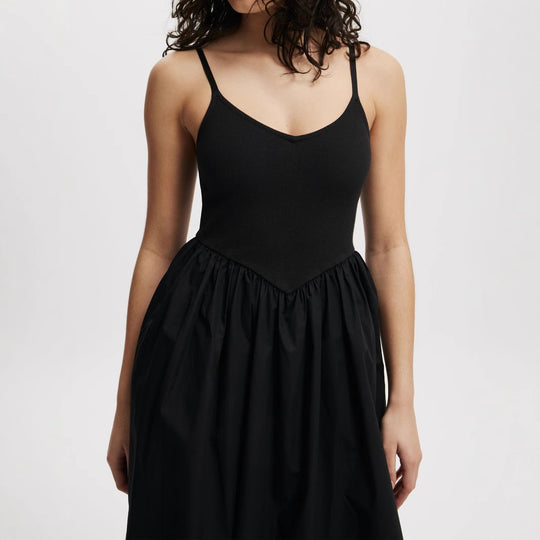 Damen Midi-Kleid mit lässigem Schnitt und praktischen Taschen R&B