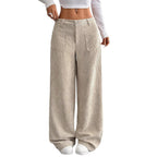Damen Weite und bequeme Cordhose mit Taschen EB