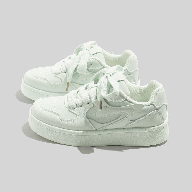 Damen Modische Plataforma Sneakers mit weicher Dämpfung