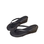 Damen eleganter Wedgesandalen mit schimmerndem Design EB