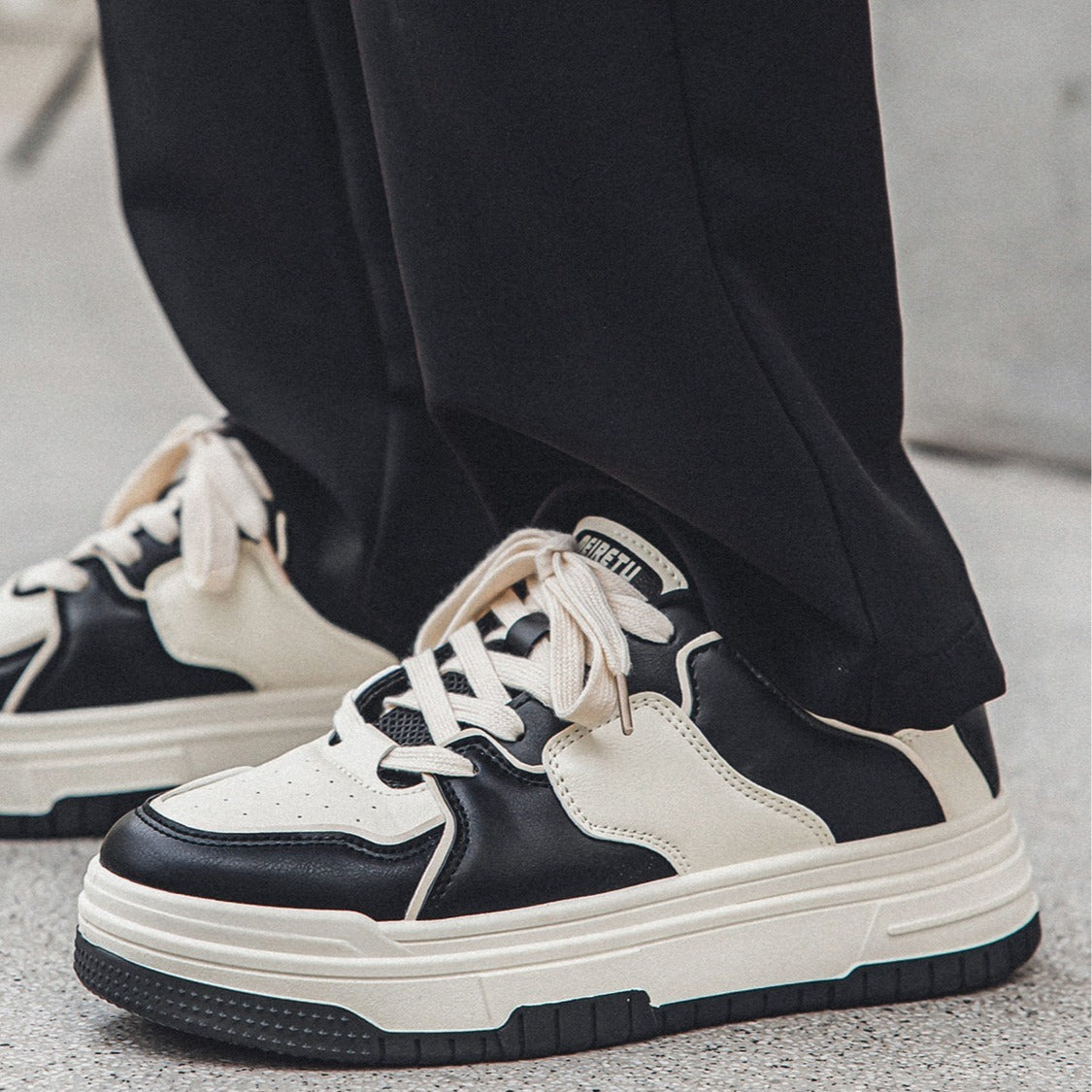 Damen modische Chunky Sneakers mit atmungsaktiver Mesh-Oberfläche und stabiler Sohle