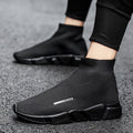 Damen Komfortable Slip-On Sneakers mit hohem Strickdesign R&B