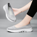 Damen Bequeme Slip-On Sneakers aus atmungsaktivem Gewe