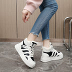 Damen Hochflorige Sneaker aus robustem Kunstleder mit weichem Innenfutter R&B