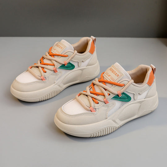 Damen Sportliche Sneakers mit atmungsaktiver Mesh-Oberfläche und robustem Sohlenprofil R&B