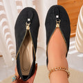 Damen Elegante Slip-On Schuhe mit Reißverschluss R&B