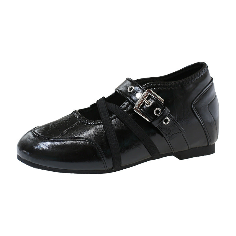 Damen Ballerinas mit stylishen Riemchen und mittelhohem Absatz R&B