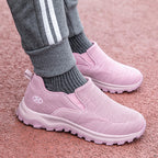 Damen Slip-On Sport-Sneaker mit atmungsaktivem Mesh-Obermaterial R&B
