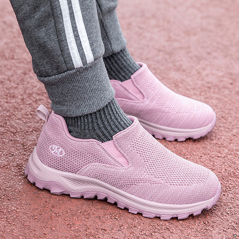Damen Slip-On Sport-Sneaker mit atmungsaktivem Mesh-Obermaterial R&B