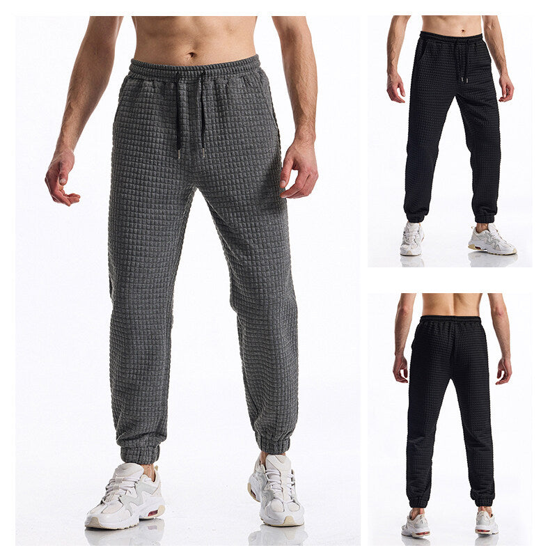 Herren lässige Jogginghose aus atmungsaktivem Material mit elastischem Bund und praktischem Taschen-Design