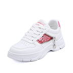 Damen Chunky Sneakers mit glitzernden Akzenten und rutschfester Sohle R&B