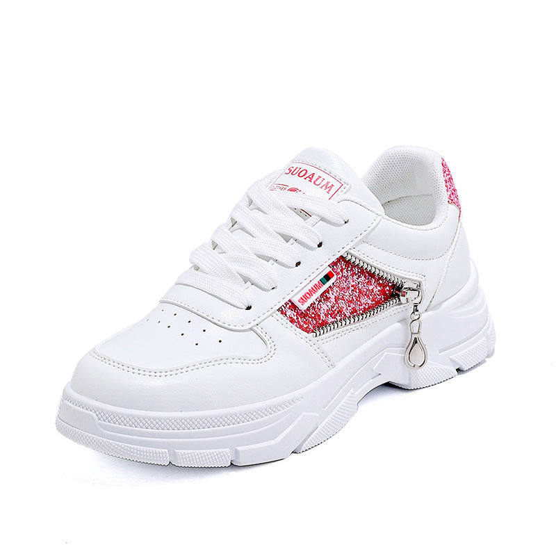 Damen Chunky Sneakers mit glitzernden Akzenten und rutschfester Sohle R&B