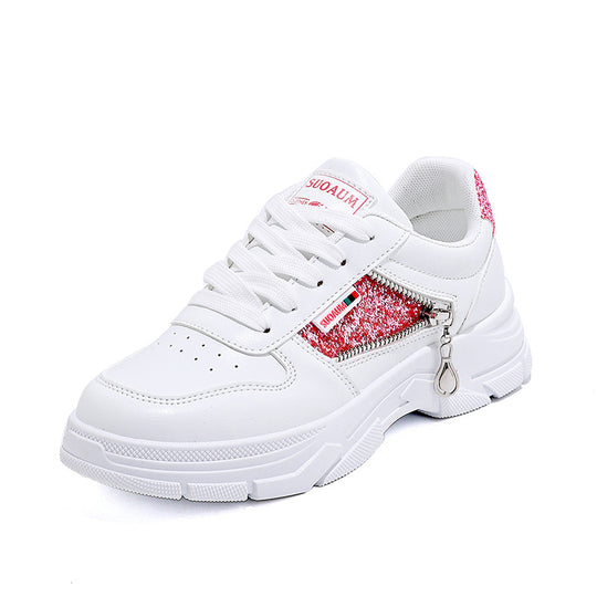 Damen Chunky Sneakers mit glitzernden Akzenten und rutschfester Sohle R&B