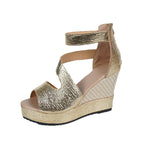 Damen Wedge Sandalen