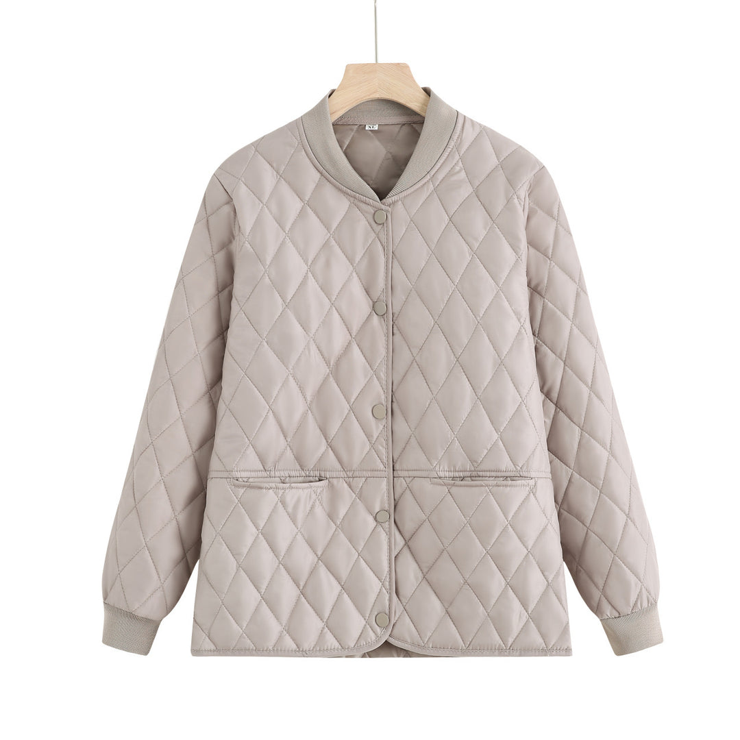 Damen gesteppte Übergangsjacke mit praktischen Taschen und modernem Schnitt R&B