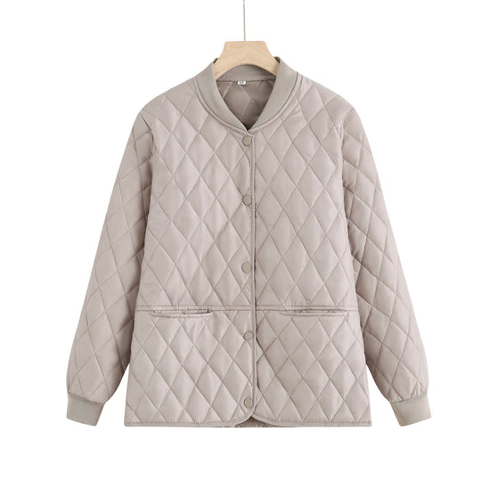 Damen gesteppte Übergangsjacke mit praktischen Taschen und modernem Schnitt R&B