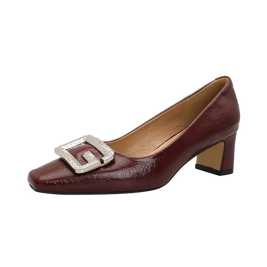 Damen elegante Absatzschuhe mit modischem Schmuckdetail R&B