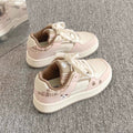 Damen Sneakers im verspielten Karo-Look mit Tiermotiven und bequemer Dämpfung