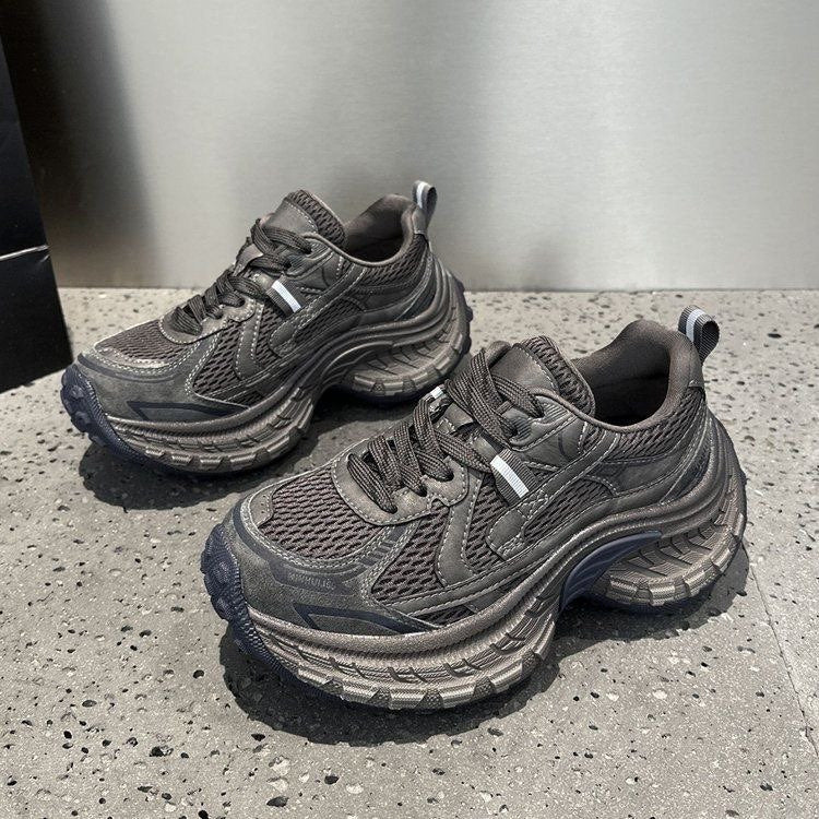 Damen Sportliche Chunky Sneakers mit rutschfester Sohle und atmungsaktiver Mesh-Konstruktion R&B