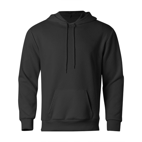 Herren Kapuzenpullover mit strukturiertem Design und praktischer Kängurutasche R&B