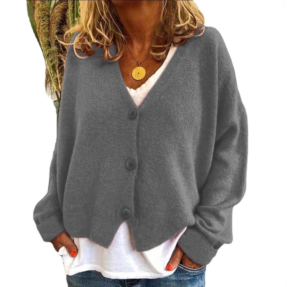 Damen Kopfbedeckung mit oversized Schnitt und Knopfdetails R&B