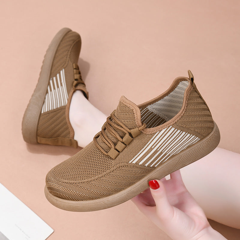 Damen Bequeme und stylische Freizeit-Sneaker mit elastischen Einsätzen R&B