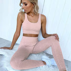 Damen Sportleggings mit hohem Taillenbund und figurformendem Design R&B