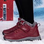 Damen Winterstiefel mit dickem Futter und rutschfester Sohle R&B