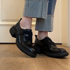 Damen bequeme Schnürschuhe mit elastischen Riemen