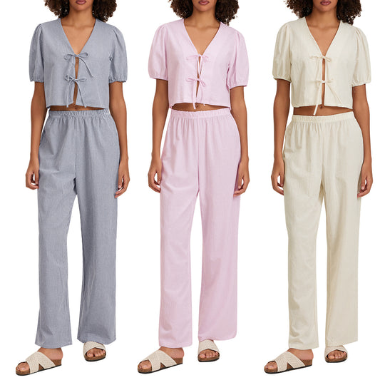 Damen luftiges Sommer-Jumpsuit mit Raffung R&B