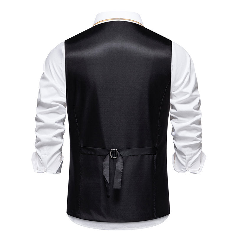 Herren elegante Weste mit feinen Details und modernen Akzenten